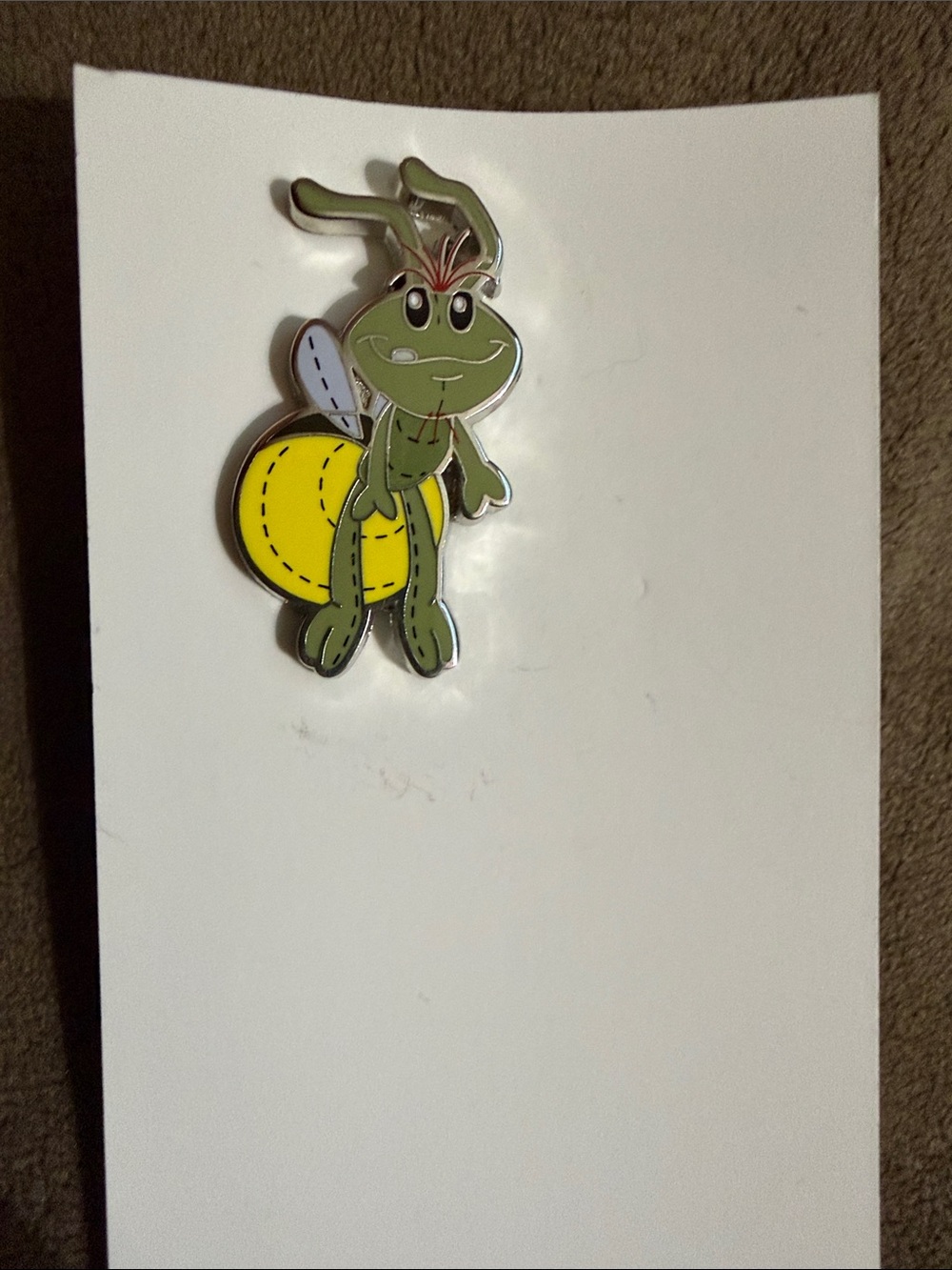 Green and Yellow Bug Enamel Pin - Disney Pin